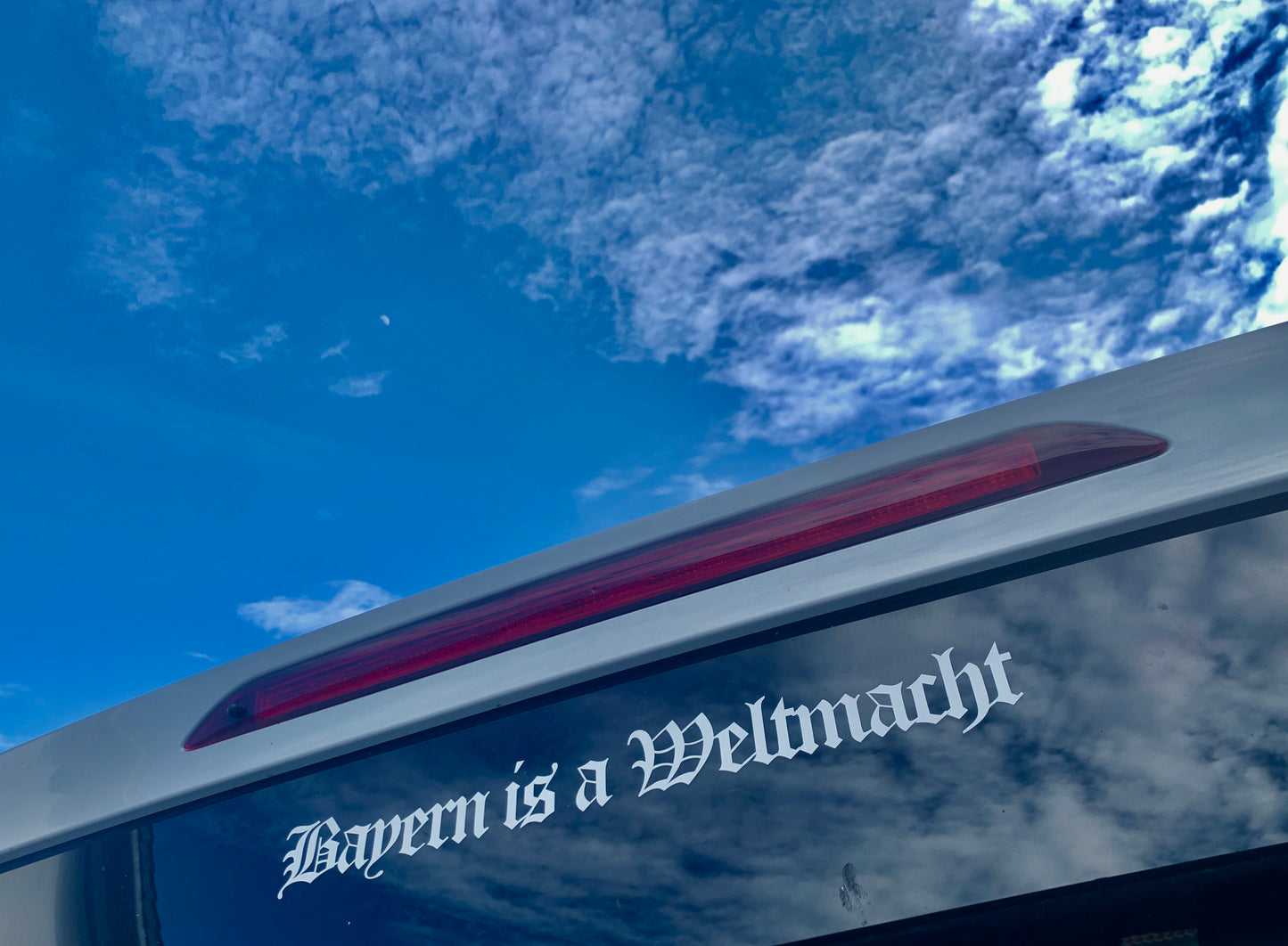 Großer Aufkleber, geplottet