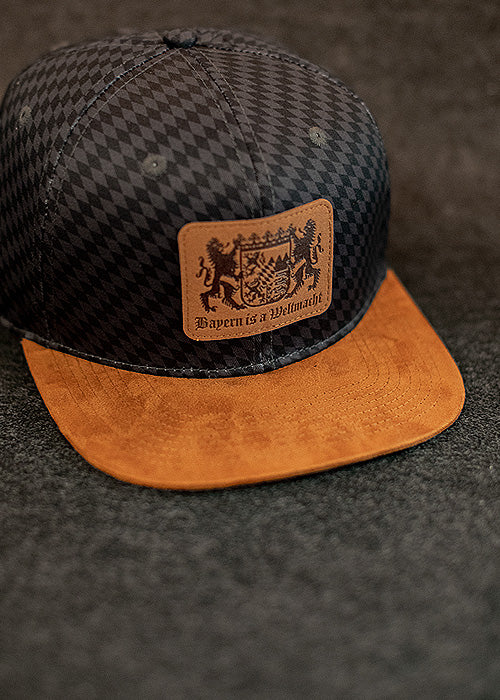 Wuidleder Cap, schwarz
